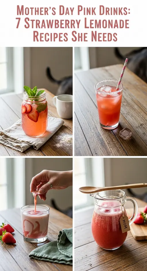 Mother’s Day Pink Drinks: 7 Strawberry Lemonade Recipes She Needs