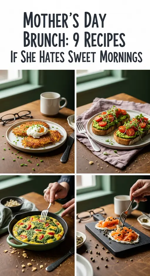 Mother’s Day Savory Brunch: 9 Recipes If She Hates Sweet Mornings