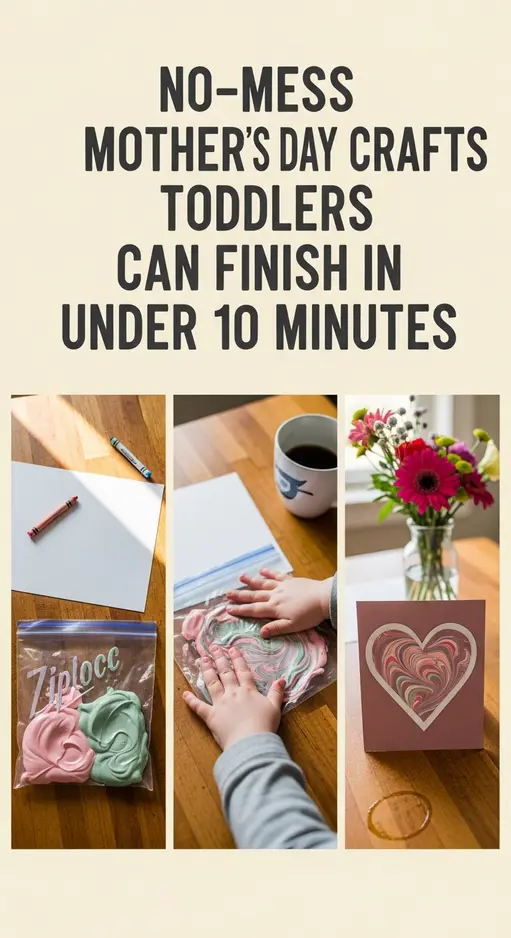No-Mess Mother’s Day Crafts Toddlers Can Finish in Under 10 Minutes (Step by Step)