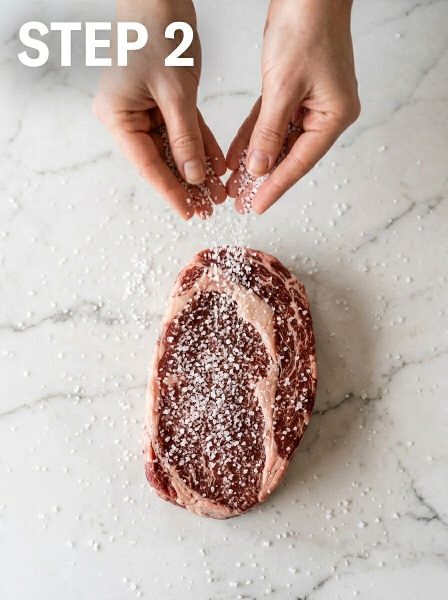 How to cook tomahawk steak indoors without smoking out the house. -