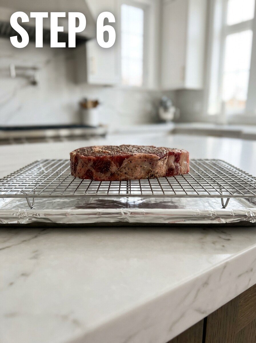 How to cook tomahawk steak indoors without smoking out the house. -
