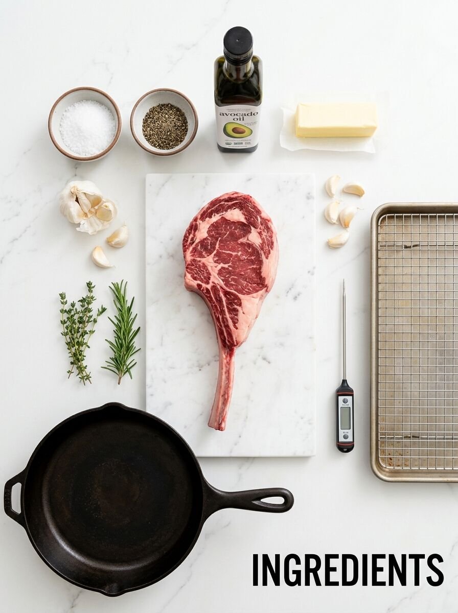 How to cook tomahawk steak indoors without smoking out the house. -