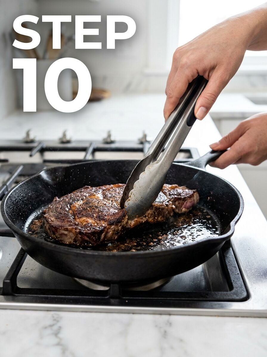 How to cook tomahawk steak indoors without smoking out the house. -