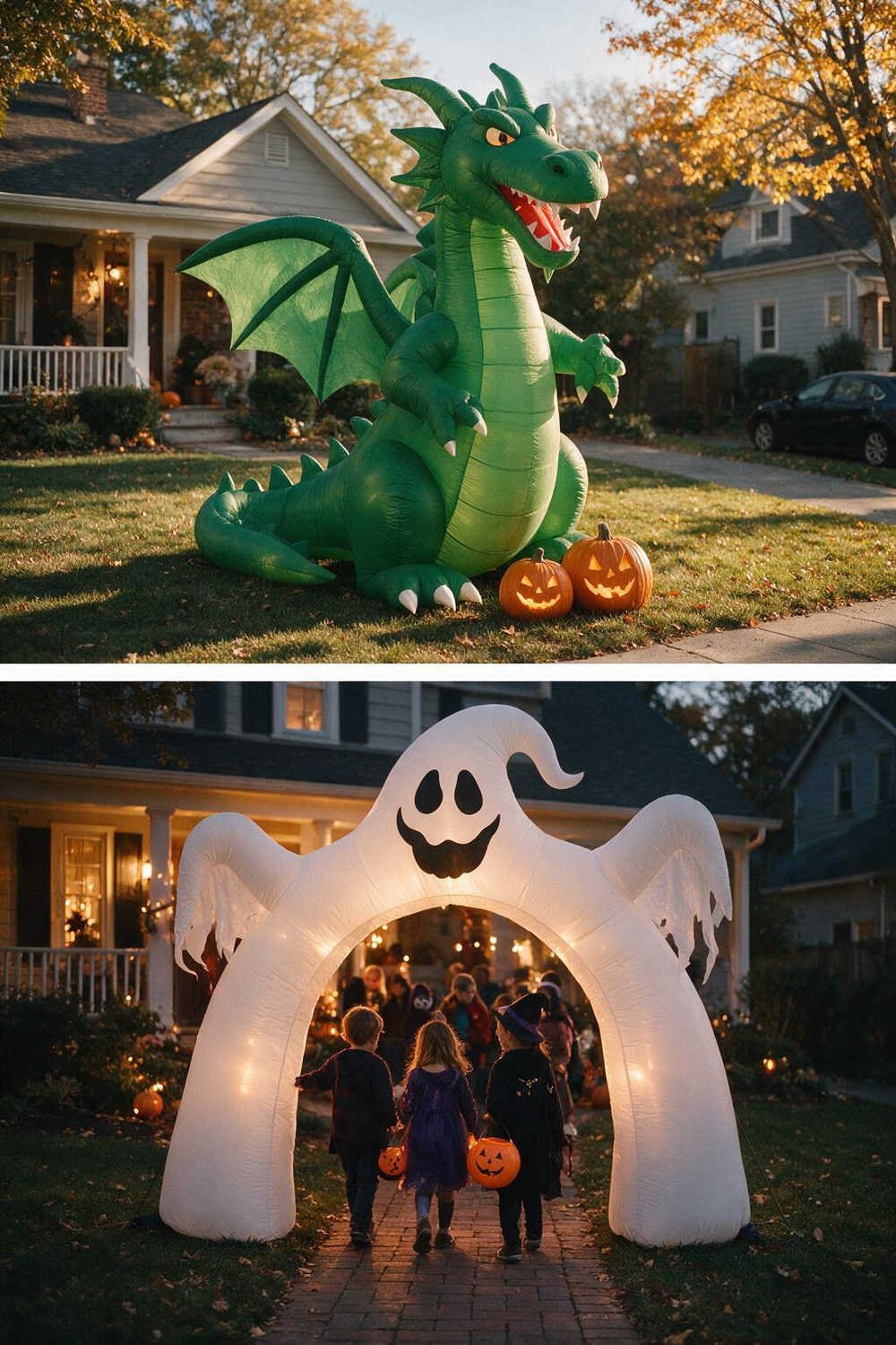 25+ Best Inflatable Halloween Decorations (Yard Blow-Ups!) - Pinterest Pin Guide