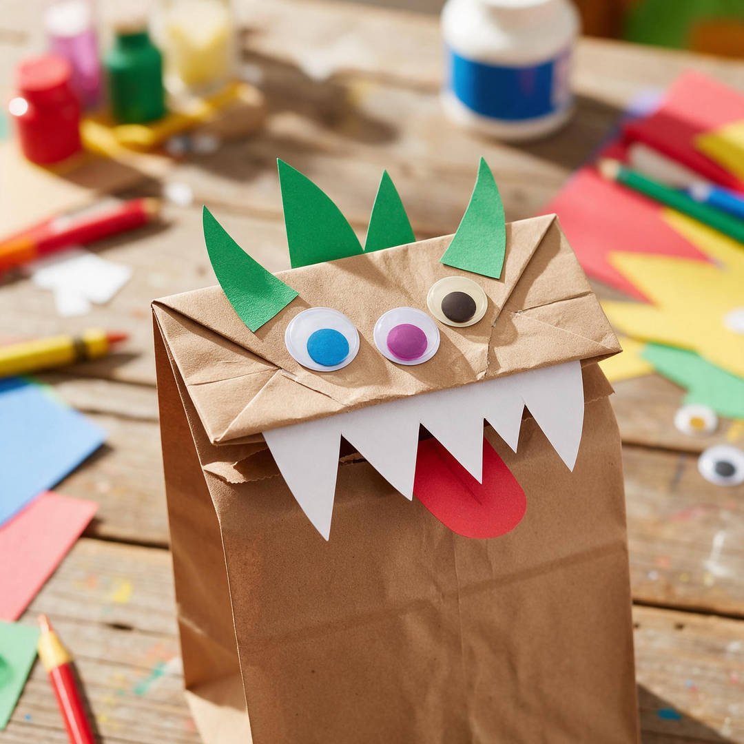 Talking Monster Paper Bag Hand Puppet