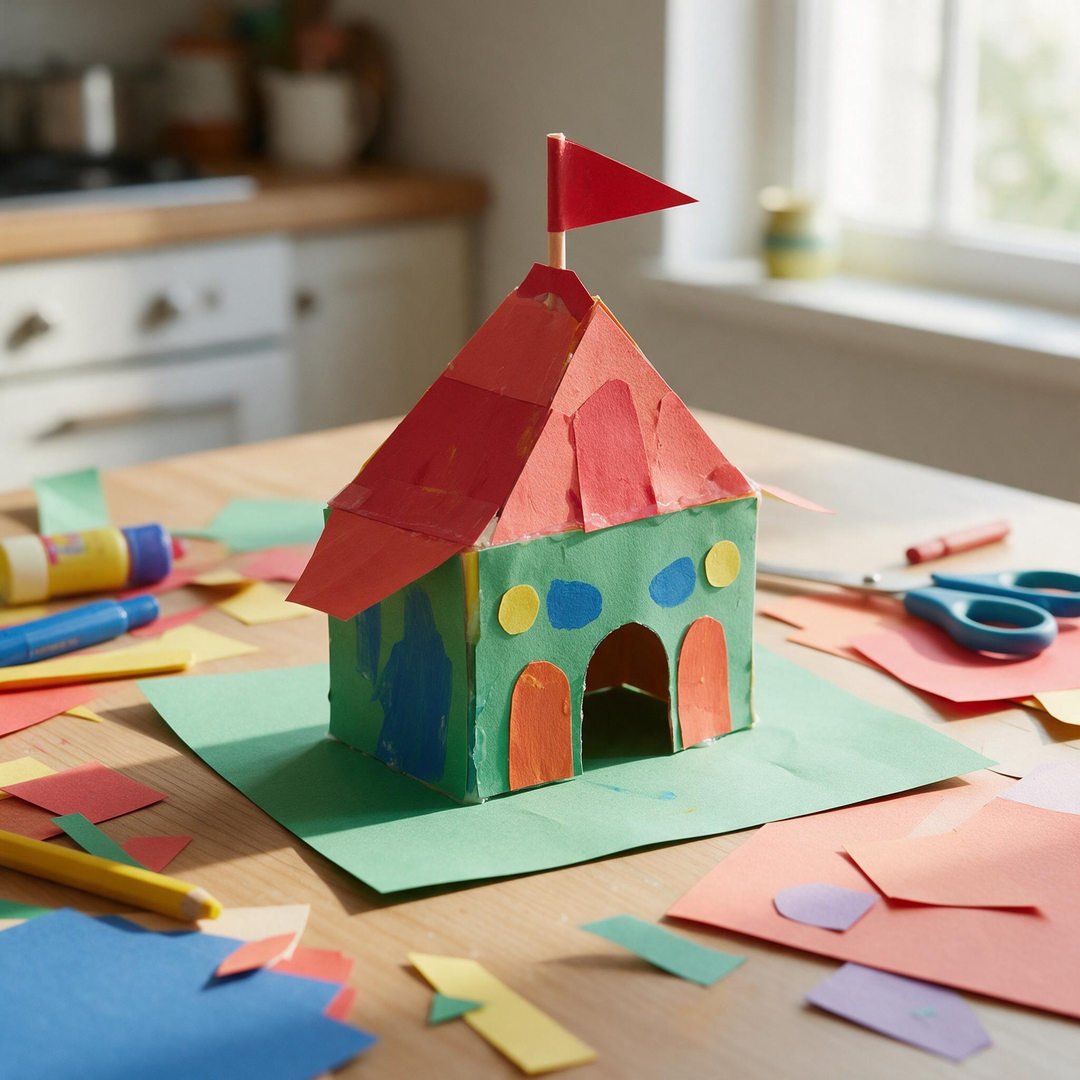 10 Easy Cricut Halloween Crafts for Kids and Beginners 2 3D Layered Haunted House Papercraft Shadow Box