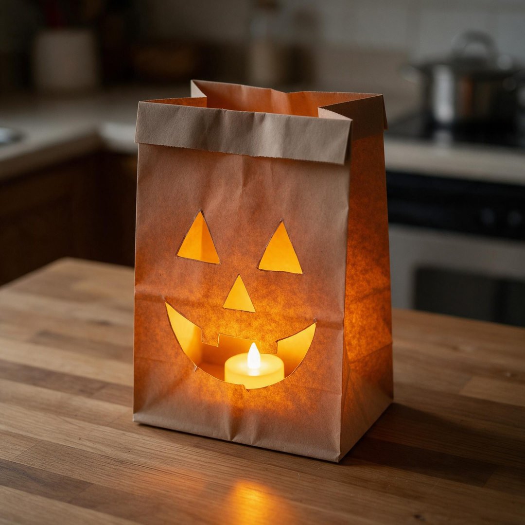 Jack-O'-Lantern Porch Luminary Paper Bag