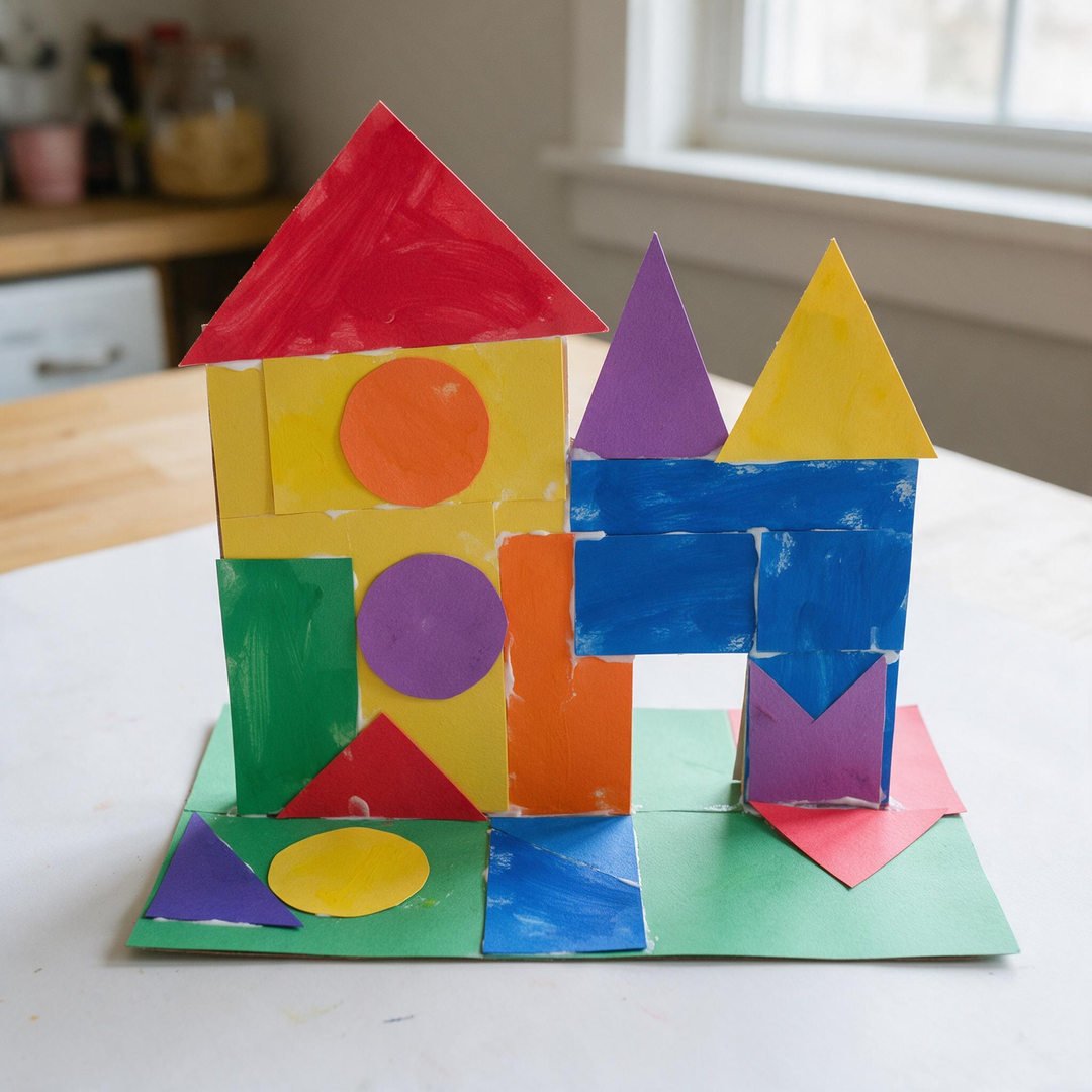 10 Fun DIY Halloween Decorations for Kids to Make (Spooky!) 8 Round 3D accordion-folded orange paper pumpkin with a green cardstock stem and curled vine hanging from a ribbon.