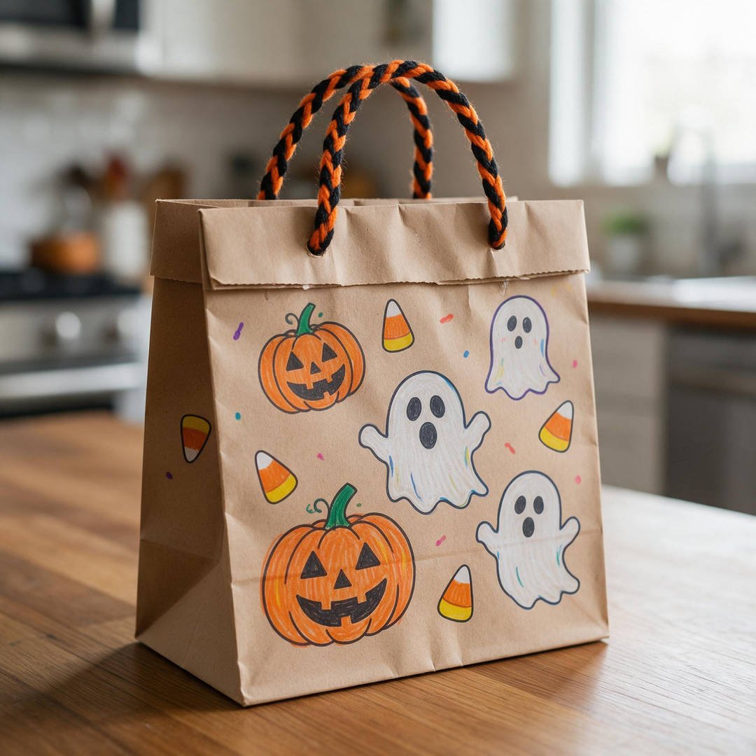 Custom Trick-or-Treat Handled Treat Sack