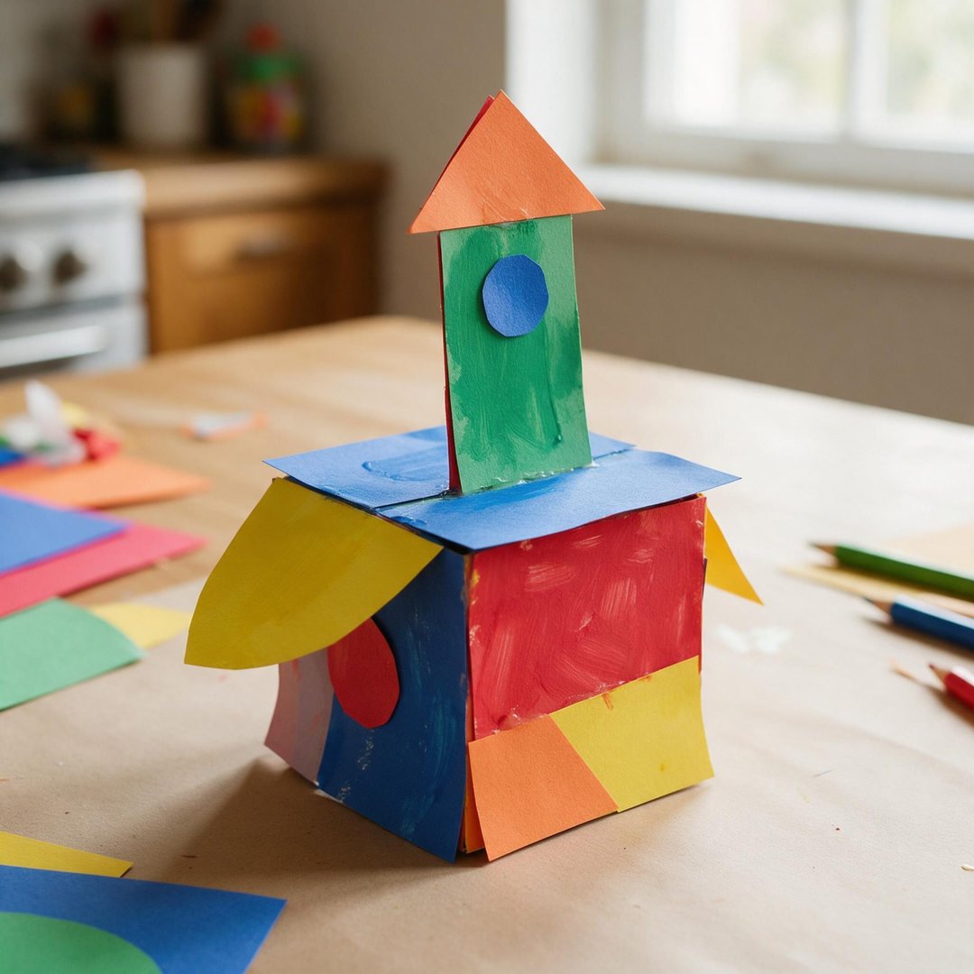 10 Cute Halloween Crafts to Make for Friends (Boo Gifts!) 9 Open handmade Halloween greeting card with an accordion-folded 3D paper pumpkin popping out from the center crease.