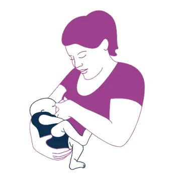 Cradle Hold Hold breastfeeding position kaveesh mommy 