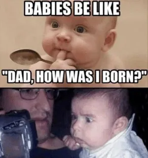 50 best Baby Memes: Cute, Funny, Boss, Ugly and Crying memes 2021 13 Cute Baby Memes Hahahahaha Your Hair Looks So Funny