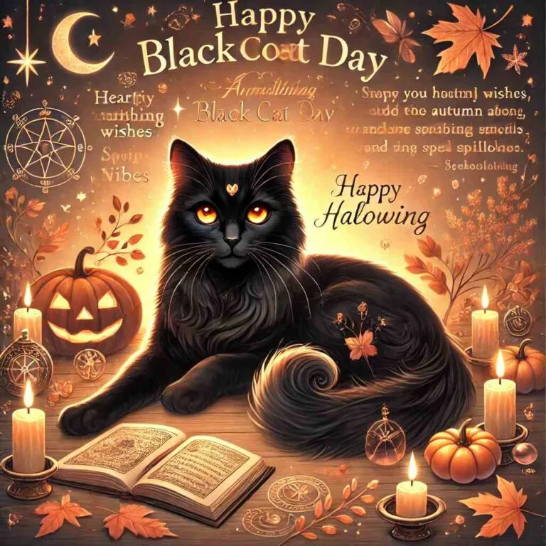 Unlock the Magic: Heartfelt Wishes and Quotes for Black Cat Day 6 Black cats are often misunderstood due to old myths. Black Cat Day is your chance to change that. Use these heartfelt wishes, messages, quotes, and greetings to celebrate and show your black cat the love it deserves.