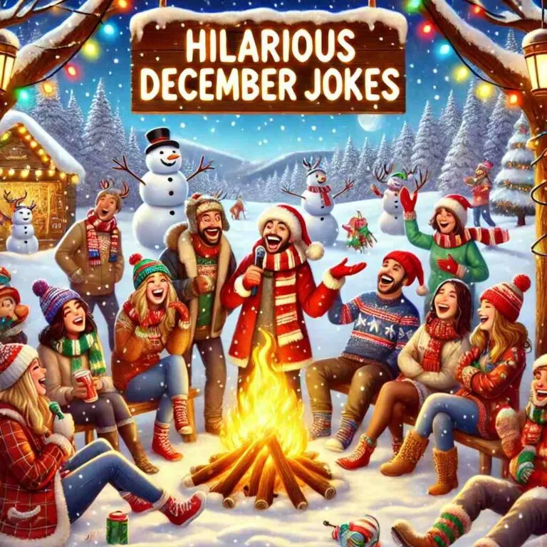 Laugh Your Way Through Winter: Hilarious December Jokes to Brighten Your Holidays" 2 December is stressful. Want to break up the winter blues? Check out these funny December jokes, one-liners, and Christmas jokes—especially great for kids!
