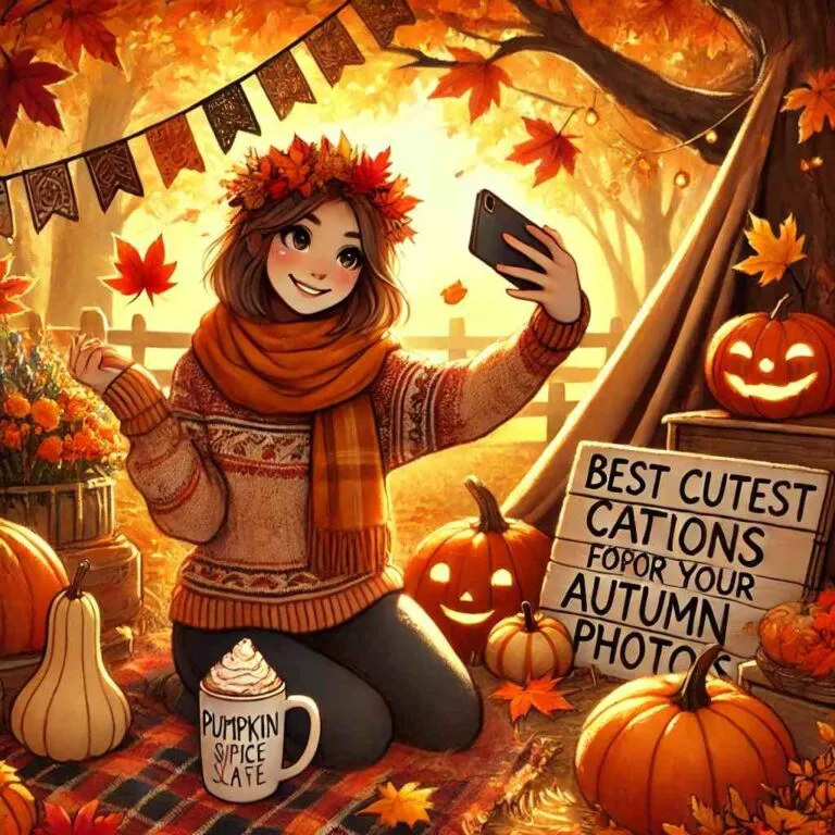 80 Fall Selfie Captions You’ll Want to Steal Right Now" 4 Struggling to come up with fun fall selfie captions? Check out these funny, creative options for guys, girls, and friends.