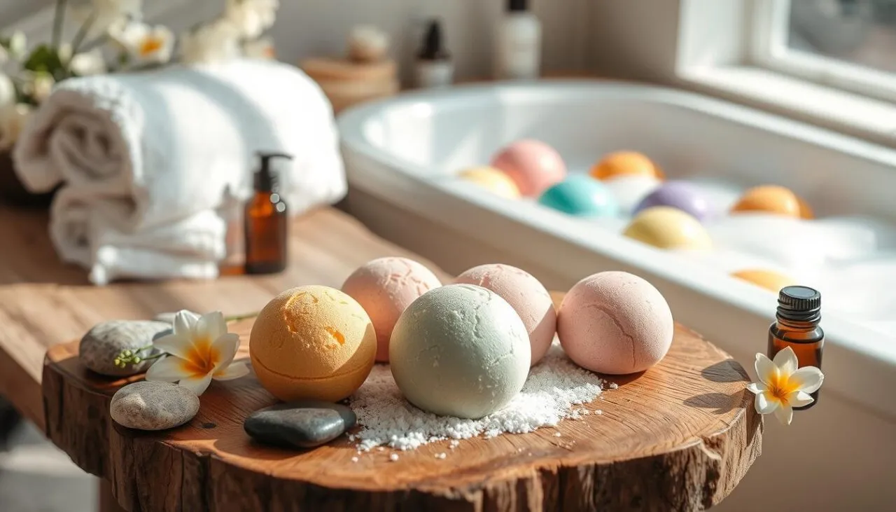 DIY bath bombs and spa sets