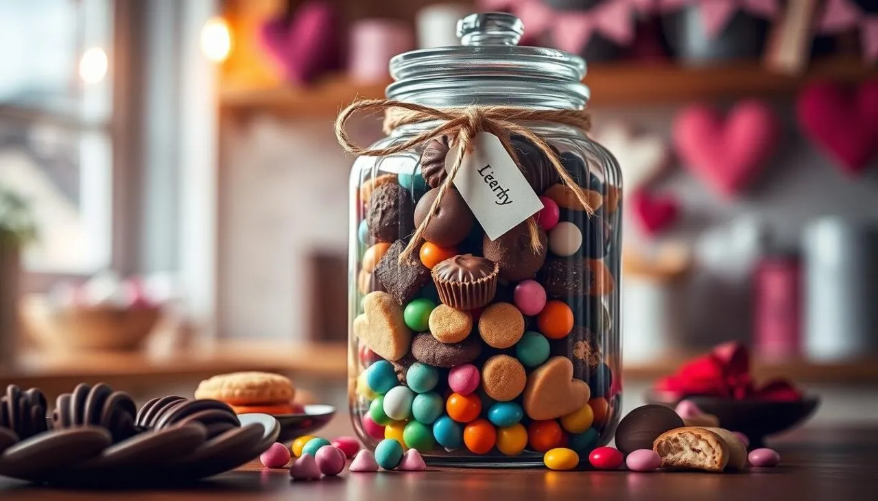 Gourmet treats in a jar